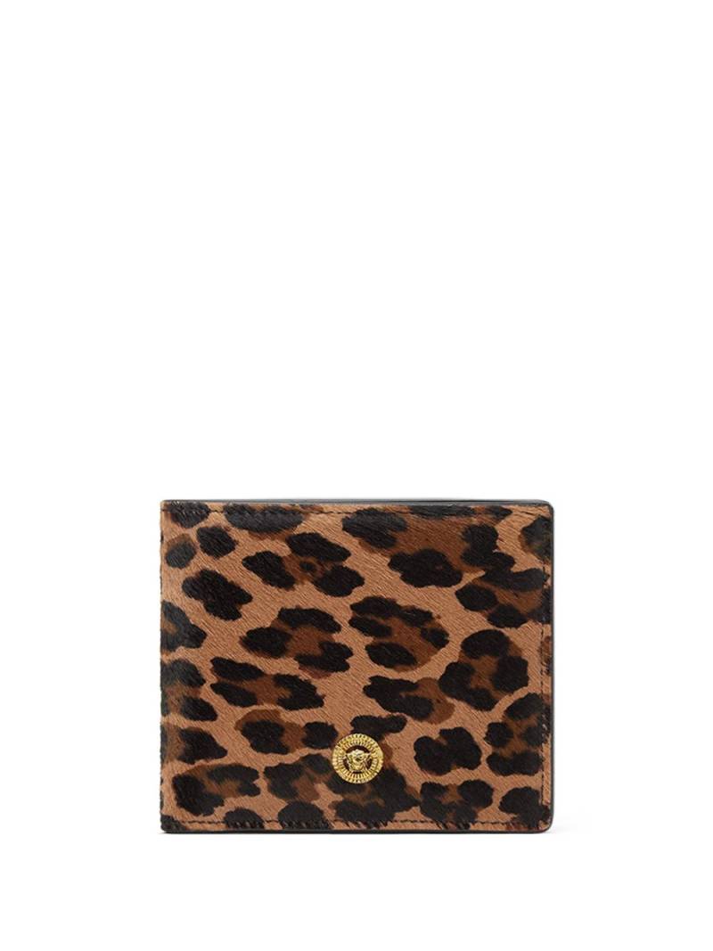 Versace leopard print wallet - Brown von Versace