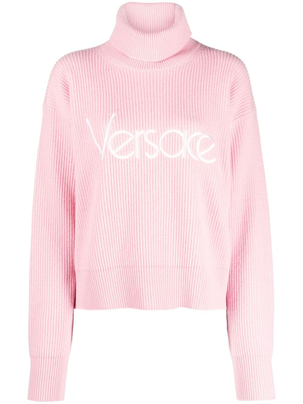 Versace 1979 Re-Edition logo-embroidered jumper - Pink von Versace