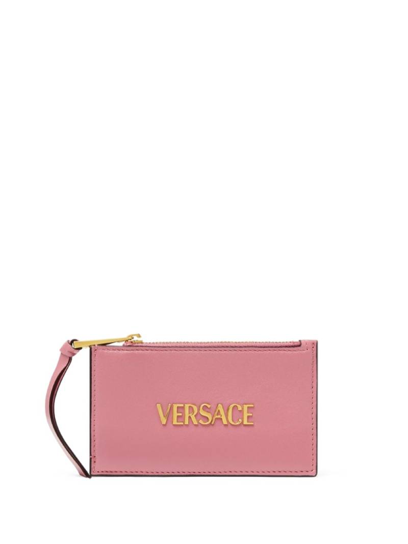 Versace logo-lettering wallet - Pink von Versace