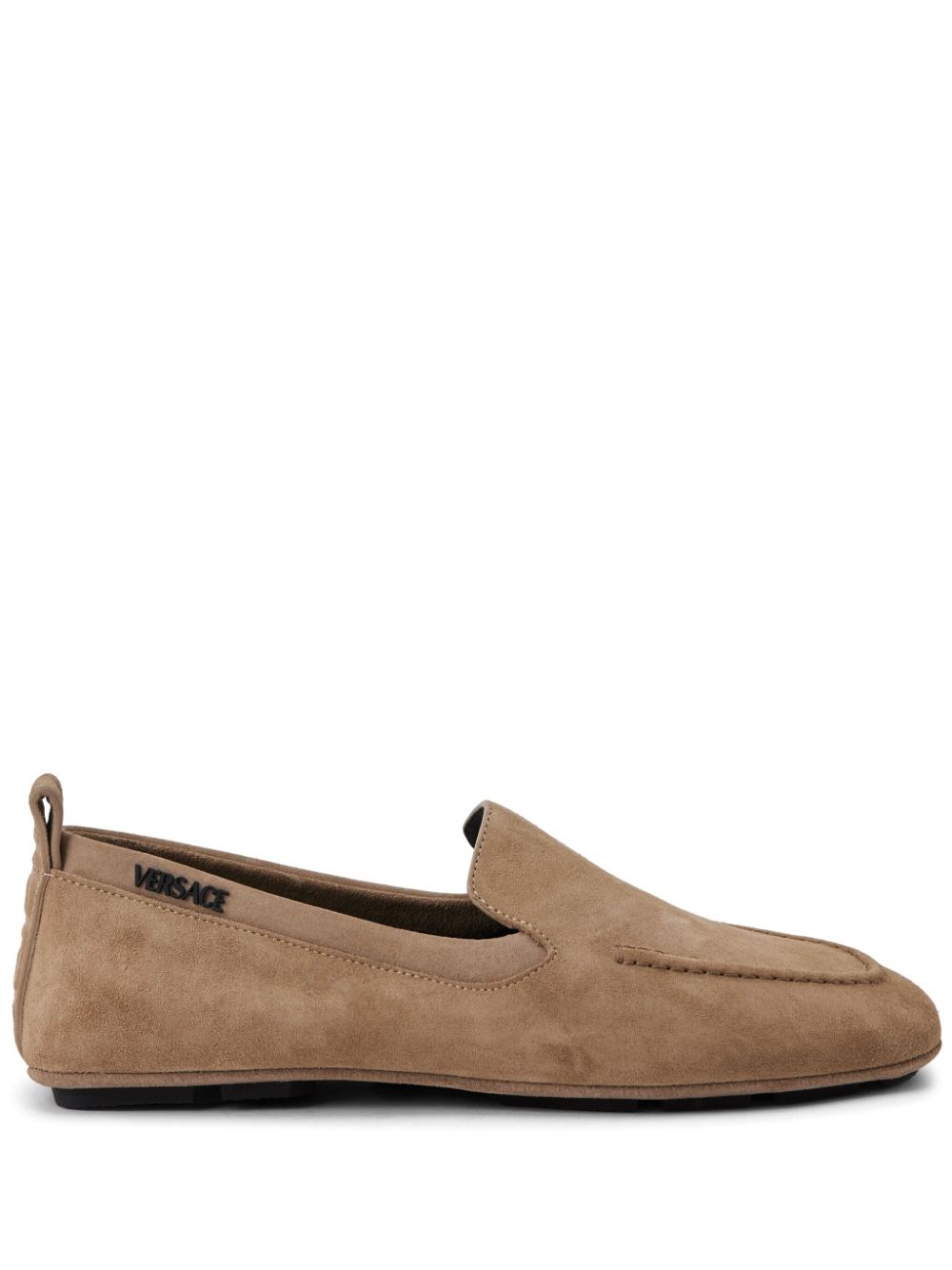 Versace Villa suede loafers - Neutrals von Versace