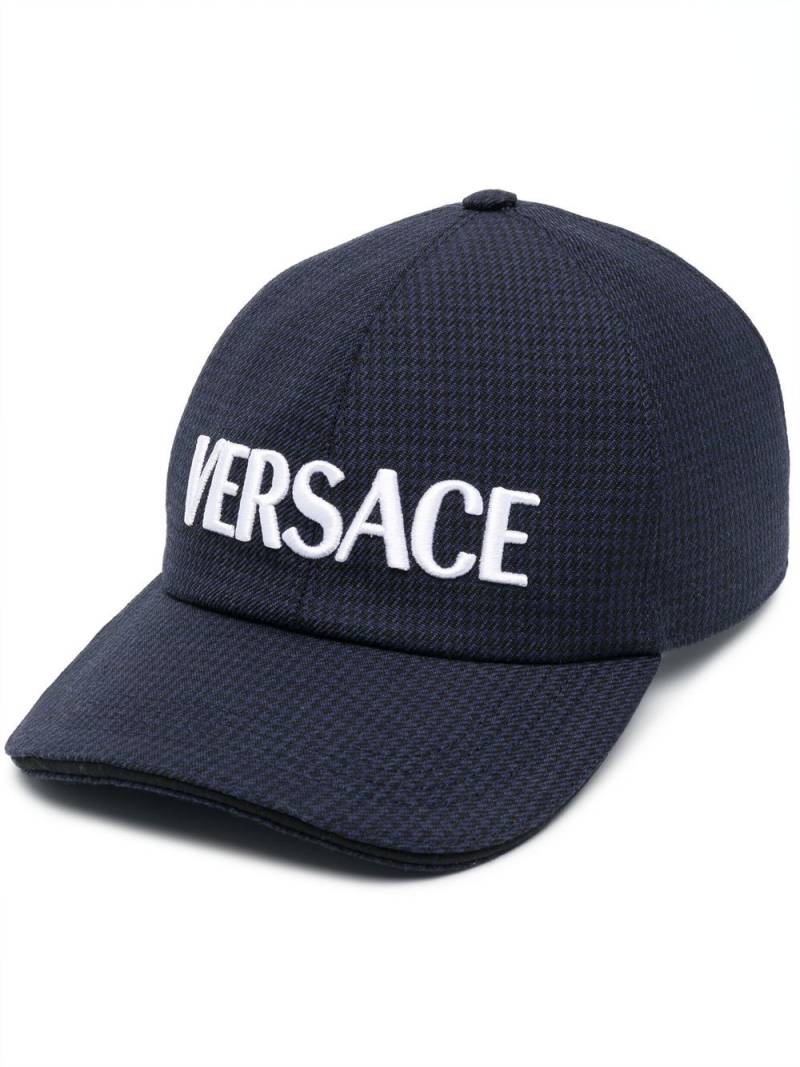 Versace logo-print baseball cap - Blue von Versace