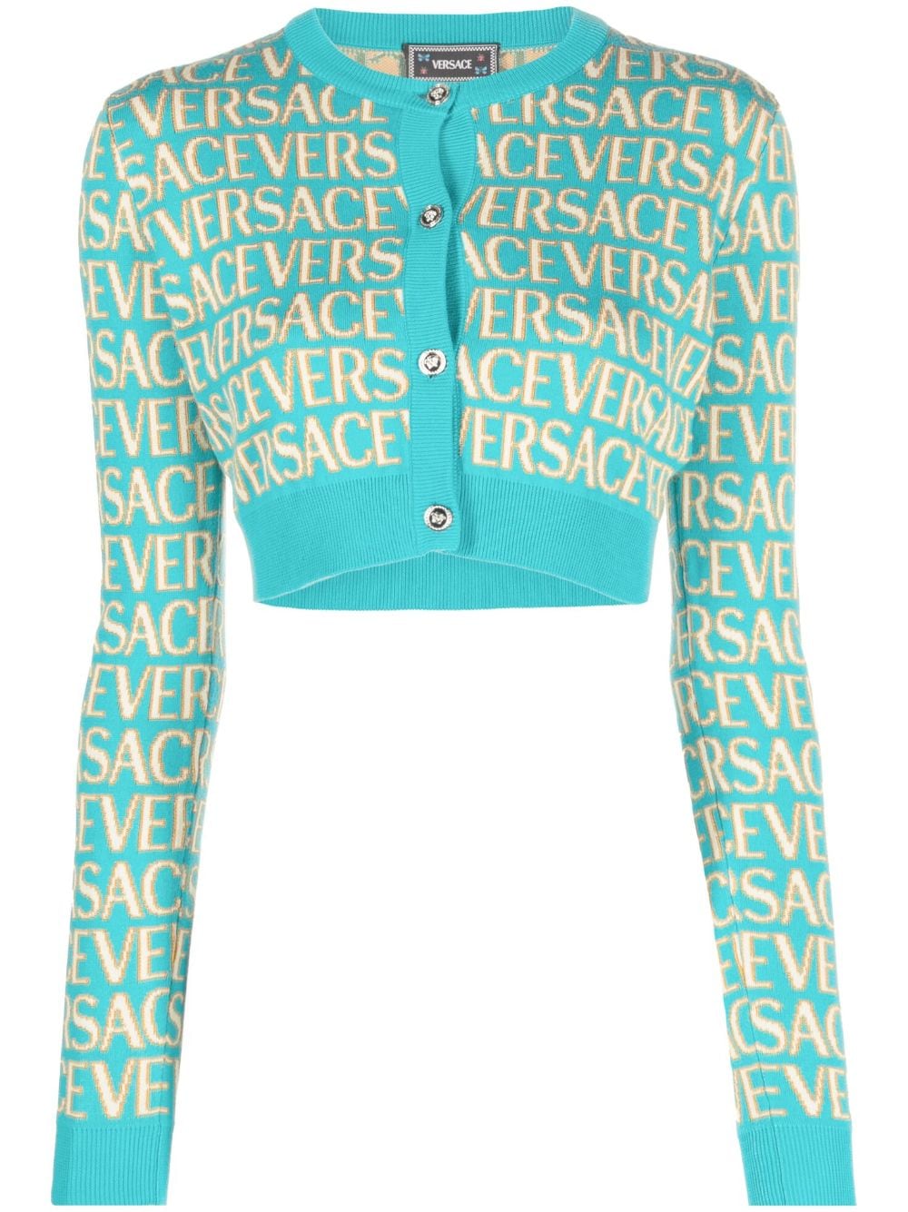 Versace Versace Allover cardigan - Blue von Versace