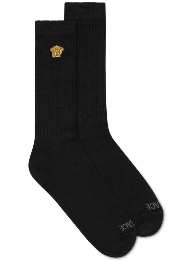 Versace logo socks - Black von Versace