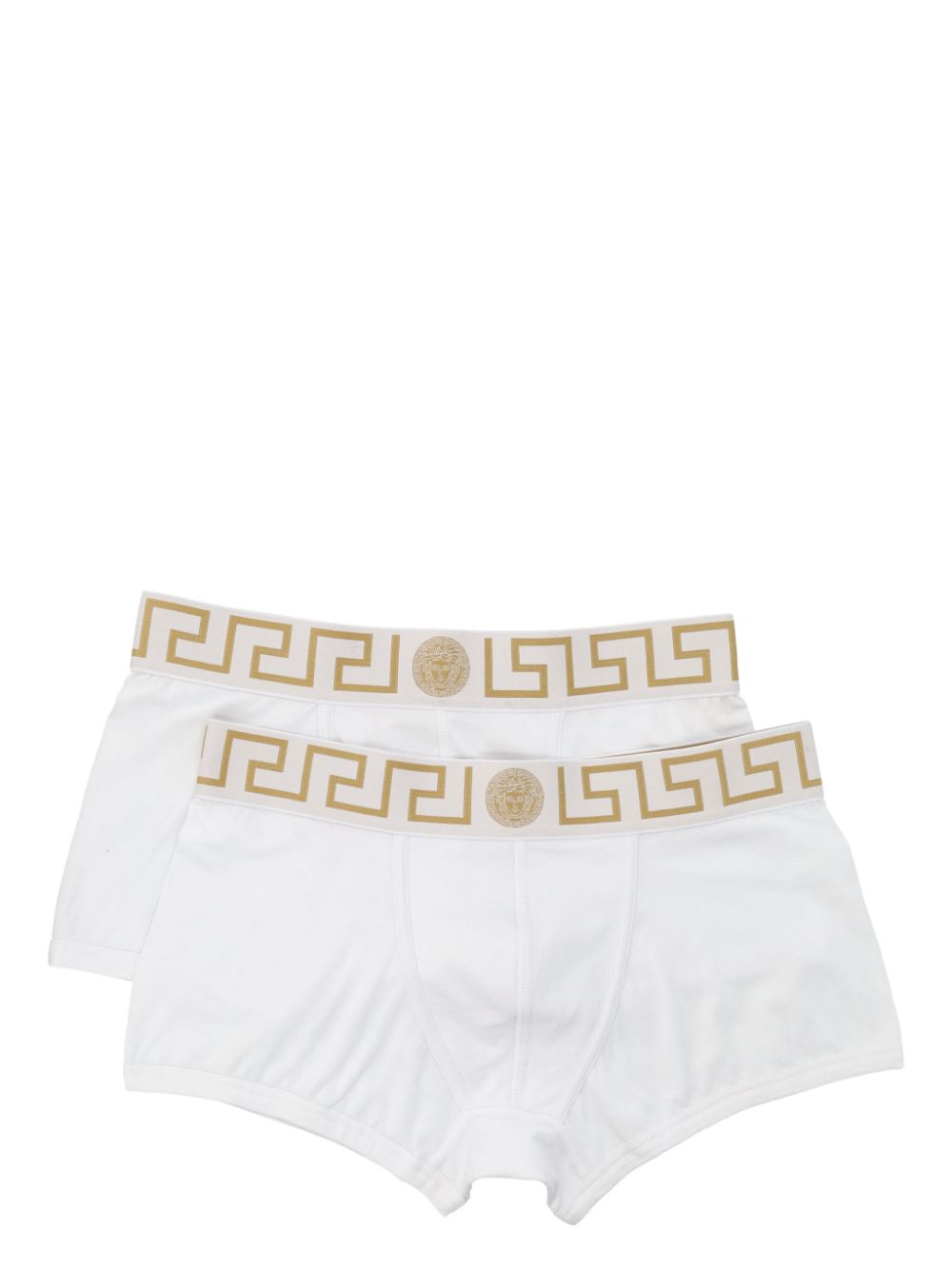 Versace logo-waistband boxers (pack of two) - White von Versace