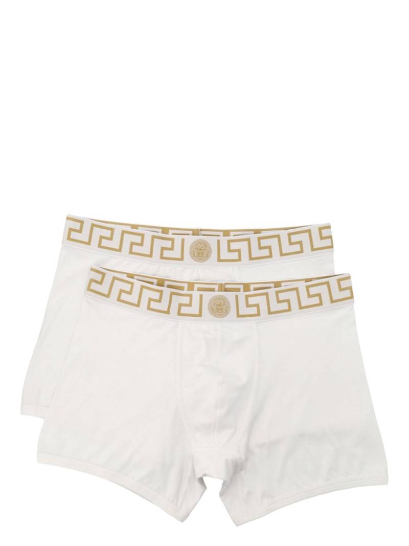 Versace logo-waistband boxers (pack of two) - White von Versace