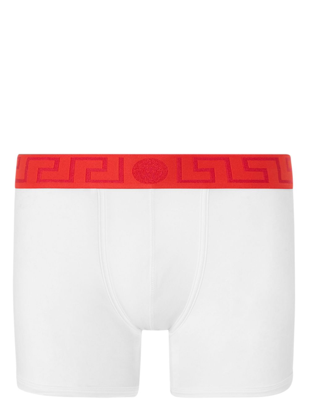 Versace Greca Border long boxers - White von Versace