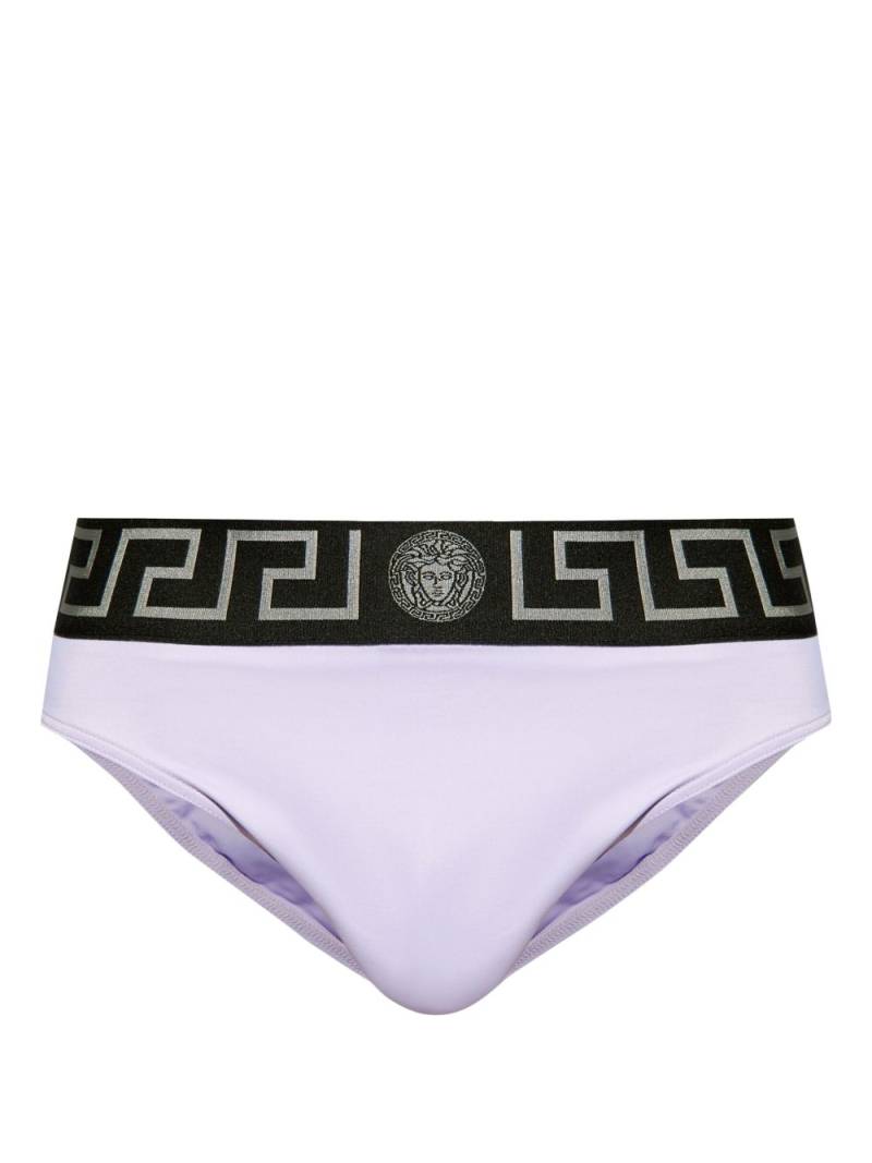 Versace Greca Border swim briefs - Purple von Versace