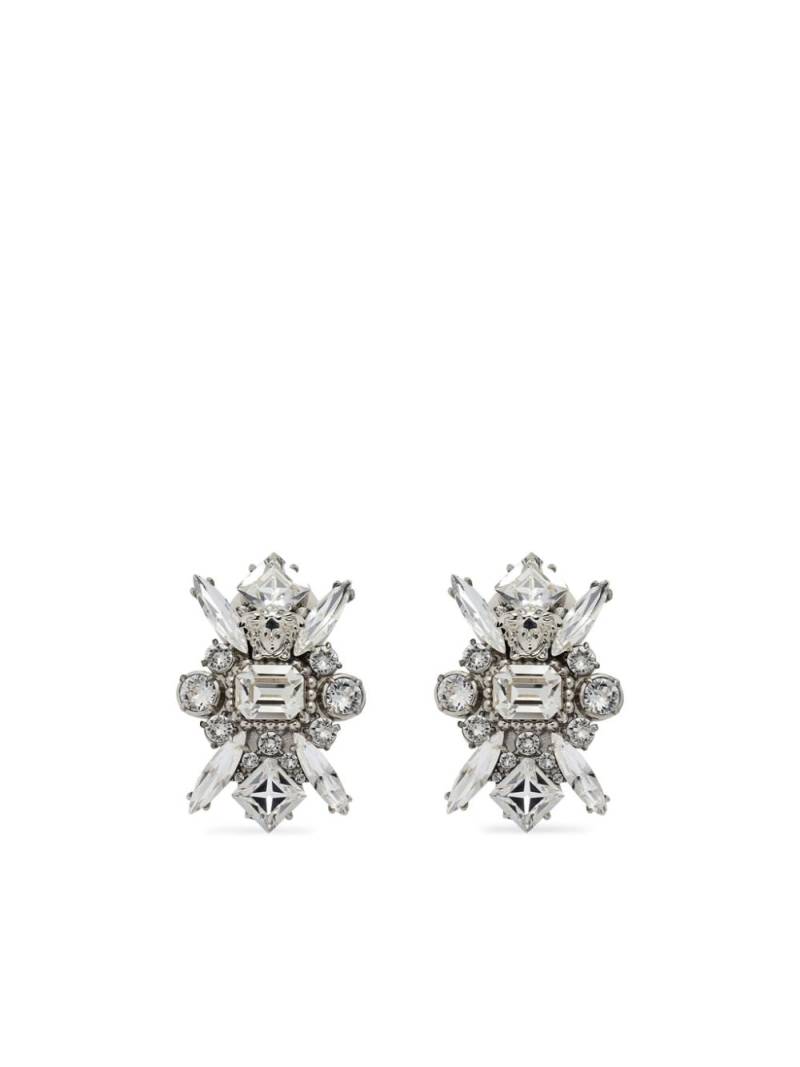 Versace medusa-motif crystal earrings - Silver von Versace