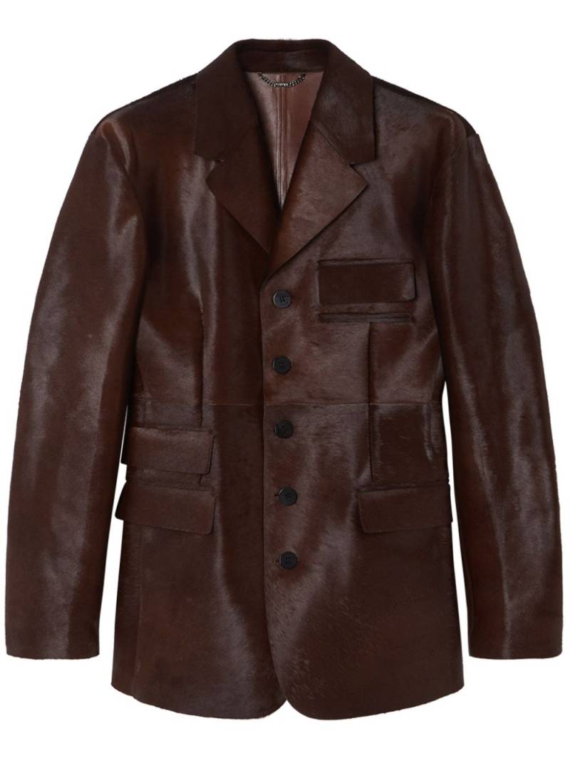 Versace notched-lapel blazer - Brown von Versace