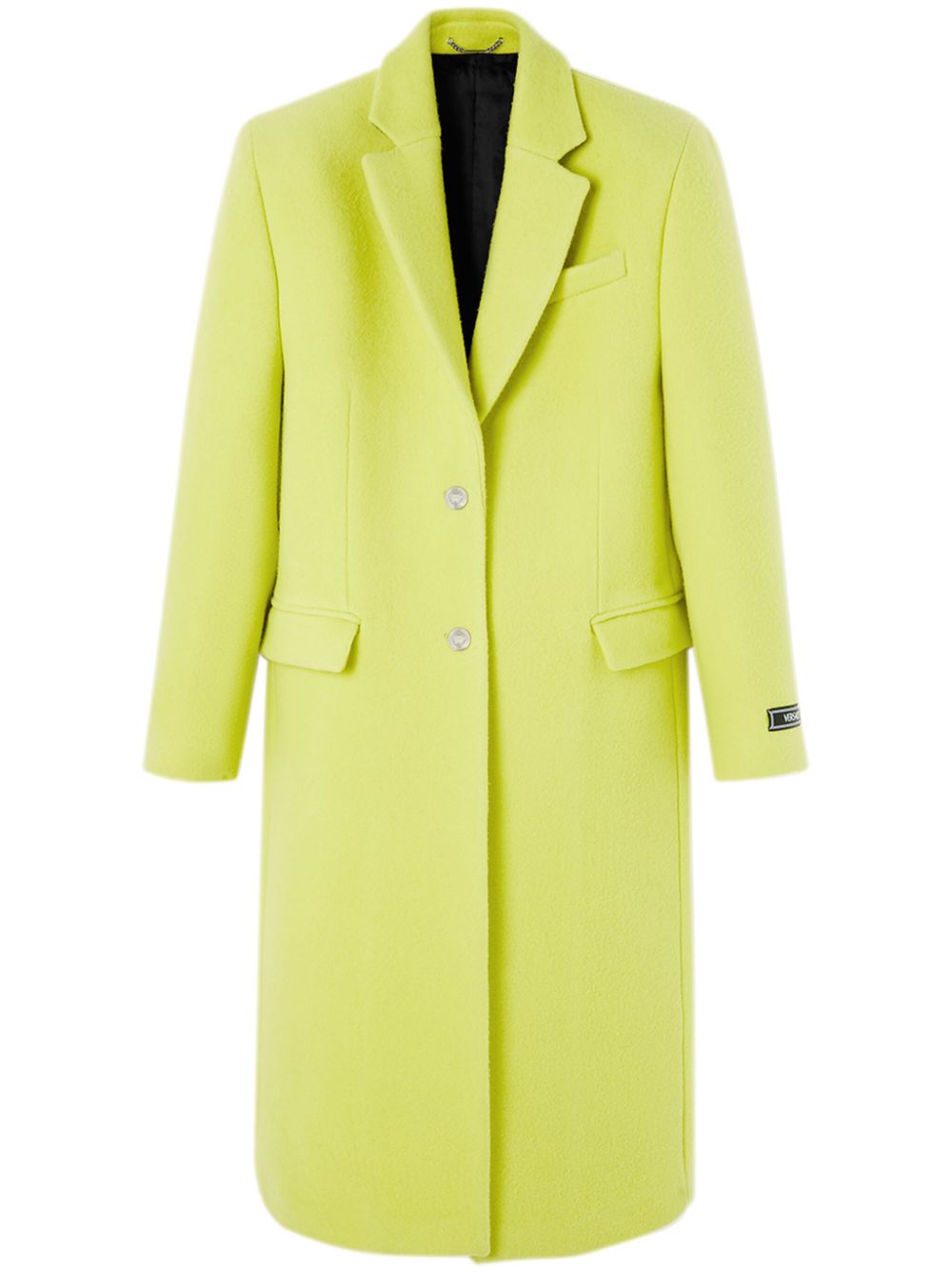 Versace notched-lapels single-breasted coat - Yellow von Versace