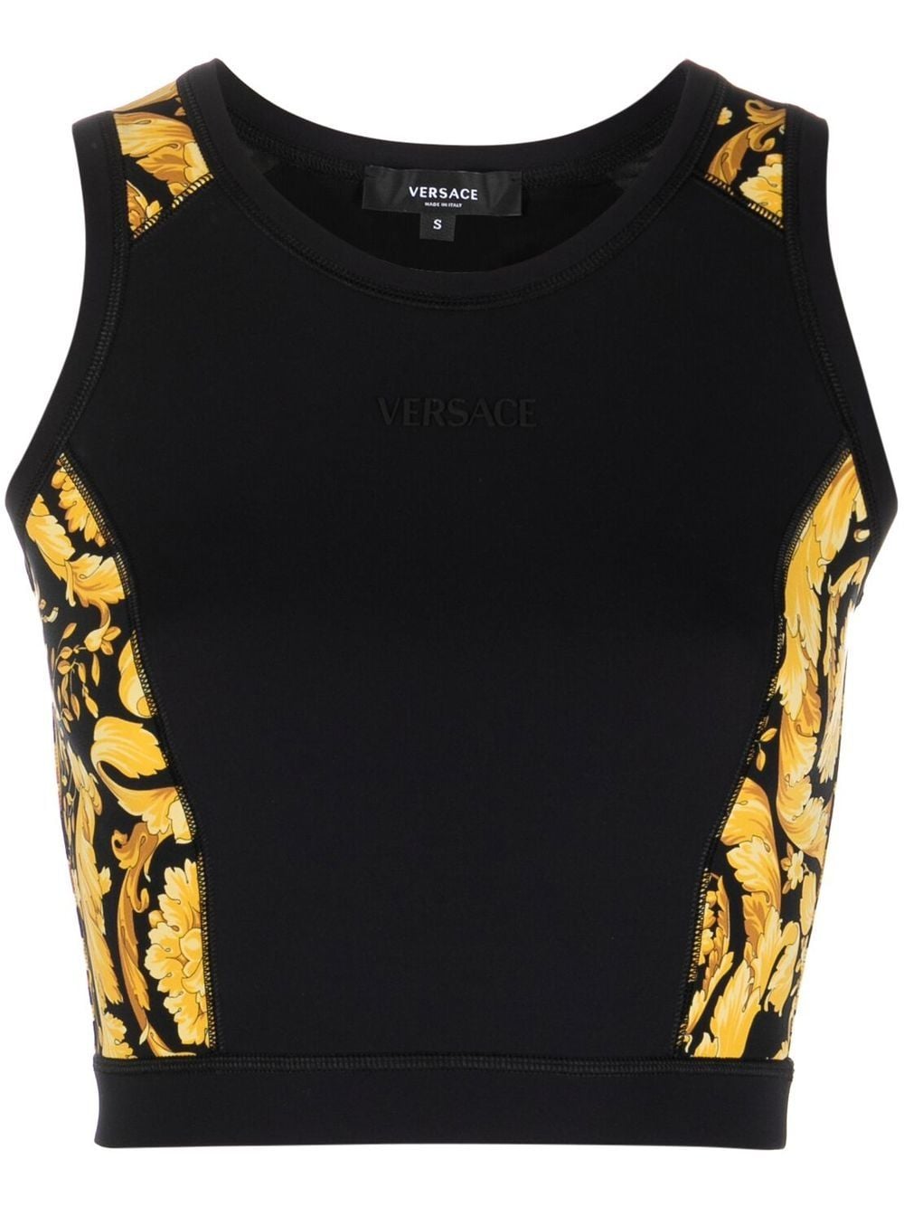 Versace panelled-design tank top - Black von Versace