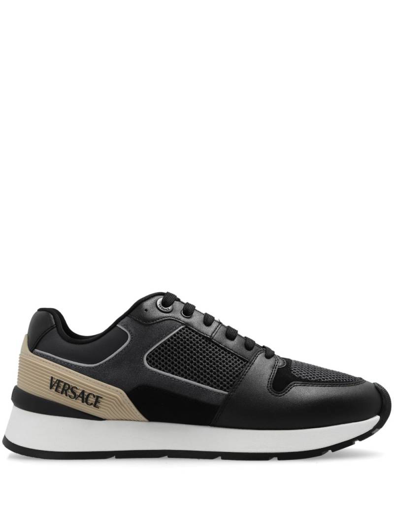 Versace panelled sneakers - Black von Versace