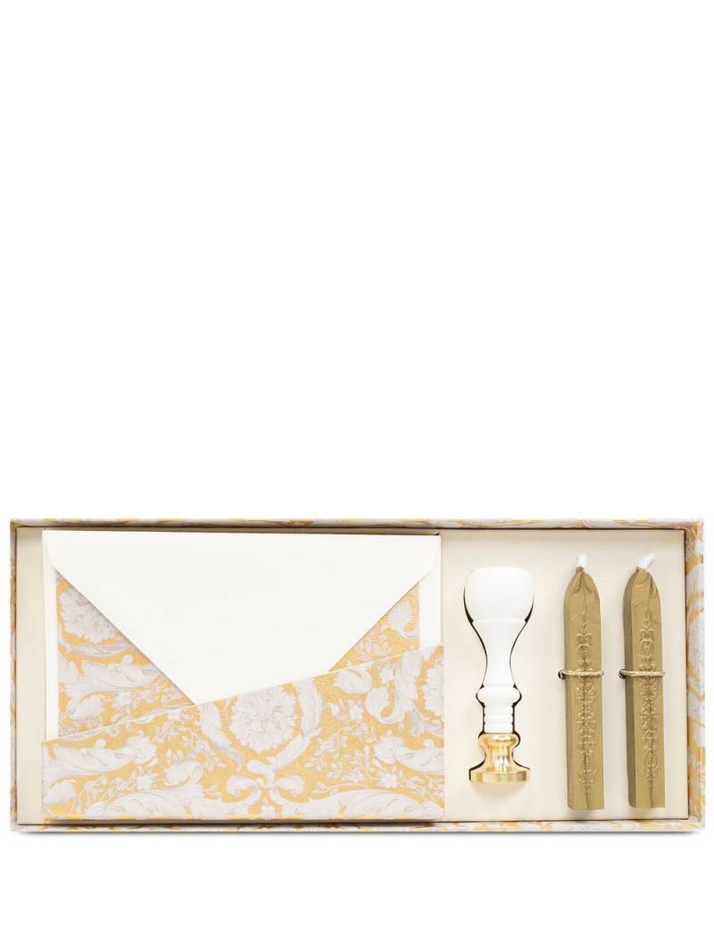 Versace patterned home envelope sealing kit - White von Versace