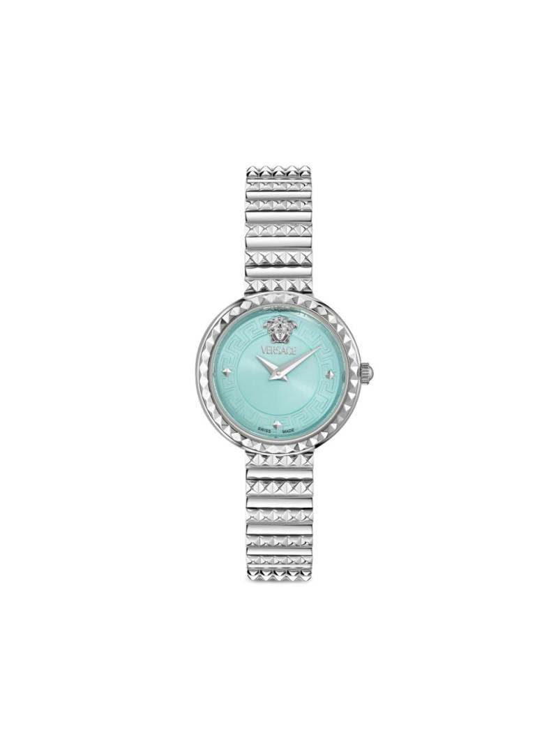 Versace petite Greca Goddess 28mm - Blue von Versace