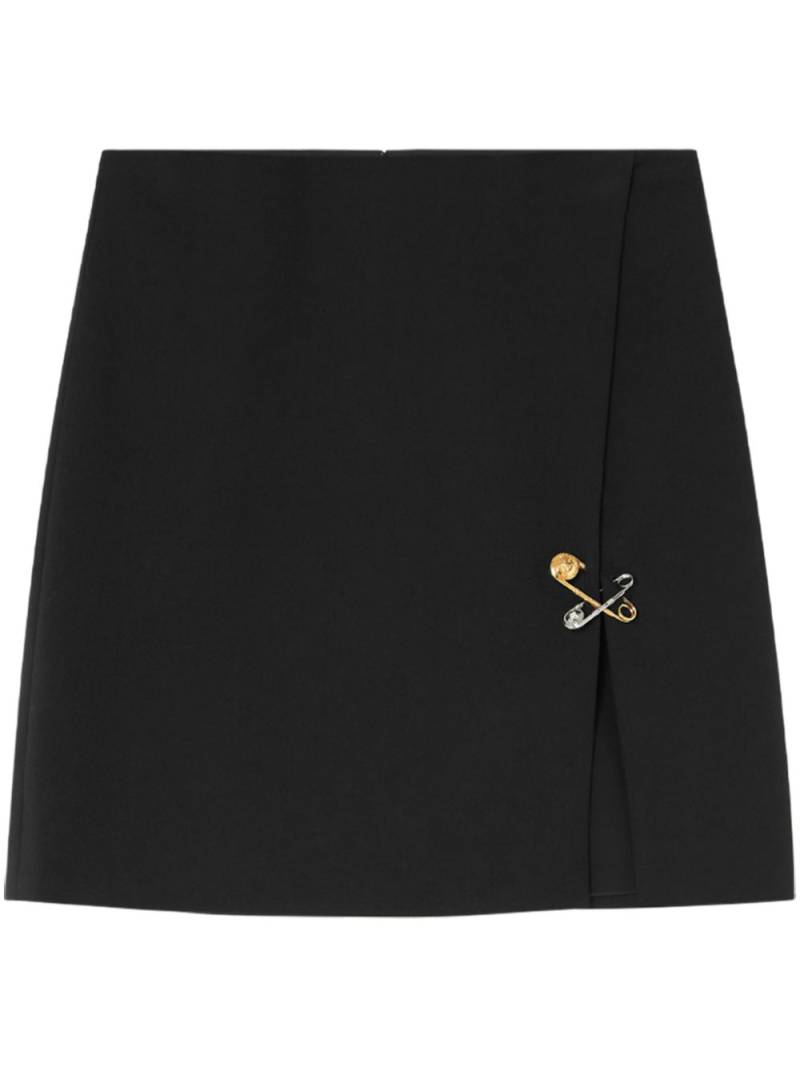 Versace safety-pin detail skirt - Black von Versace