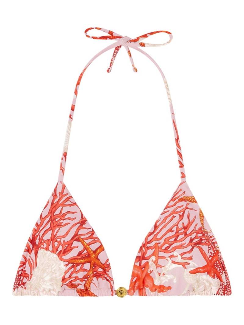 Versace Barocco Sea bikini top - Red von Versace