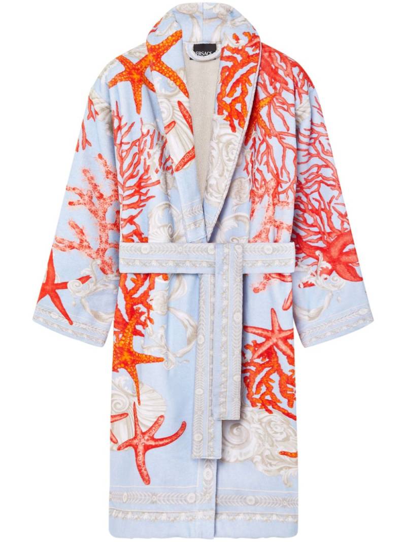 Versace Barocco Sea bathrobe - Blue von Versace