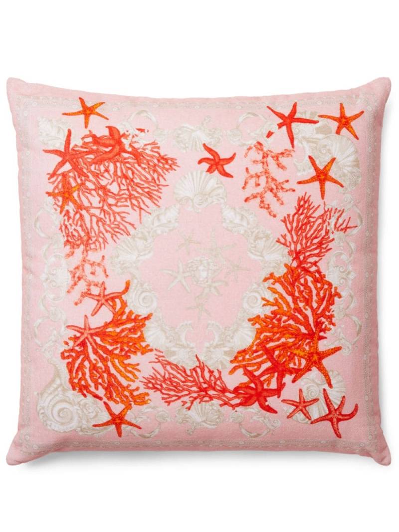 Versace Barocco Sea terry cushion - Pink von Versace