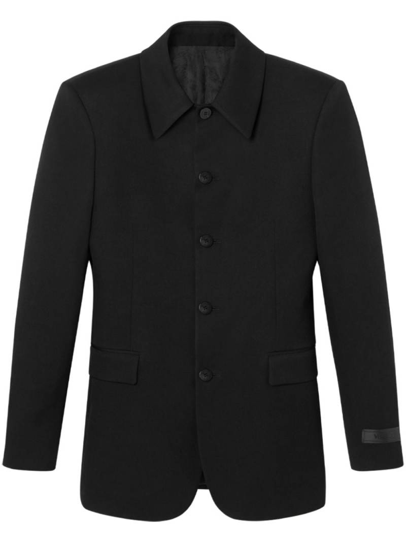 Versace single-breasted blazer - Black von Versace