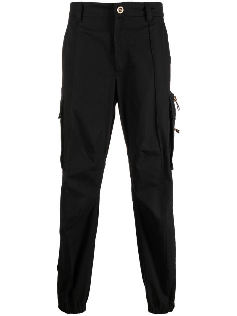 Versace slim-cut cargo trousers - Black von Versace