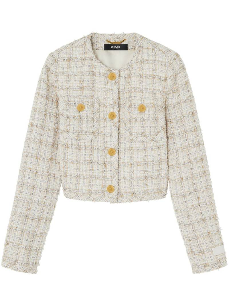 Versace tweed jacket - Neutrals von Versace