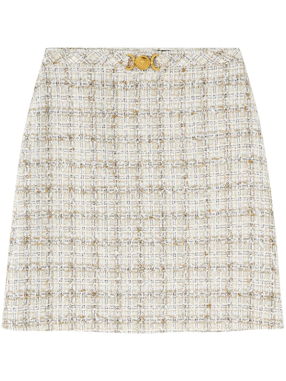 Versace tweed mini skirt - Neutrals von Versace