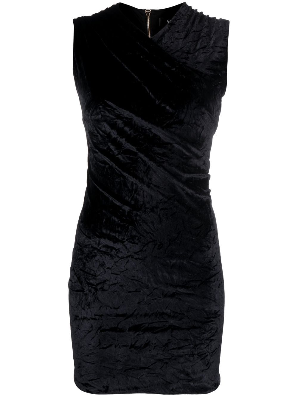 Versace velvet-effect sleeveless minidress - Black von Versace