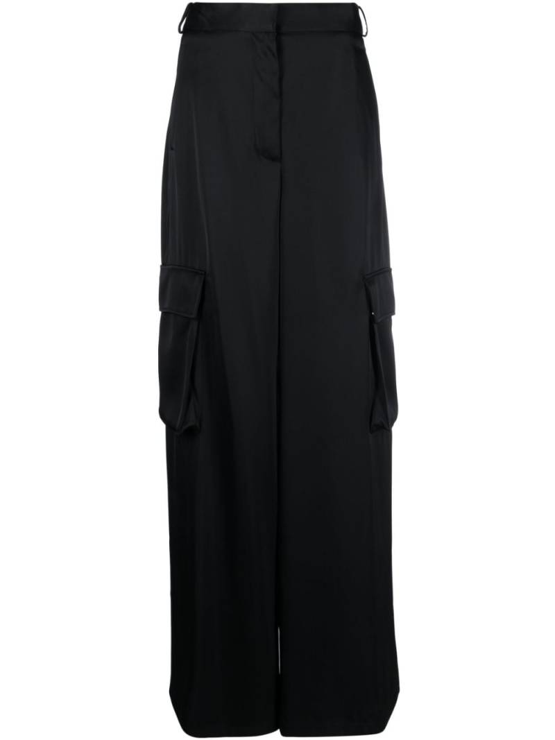 Versace wide-leg cargo trousers - Black von Versace