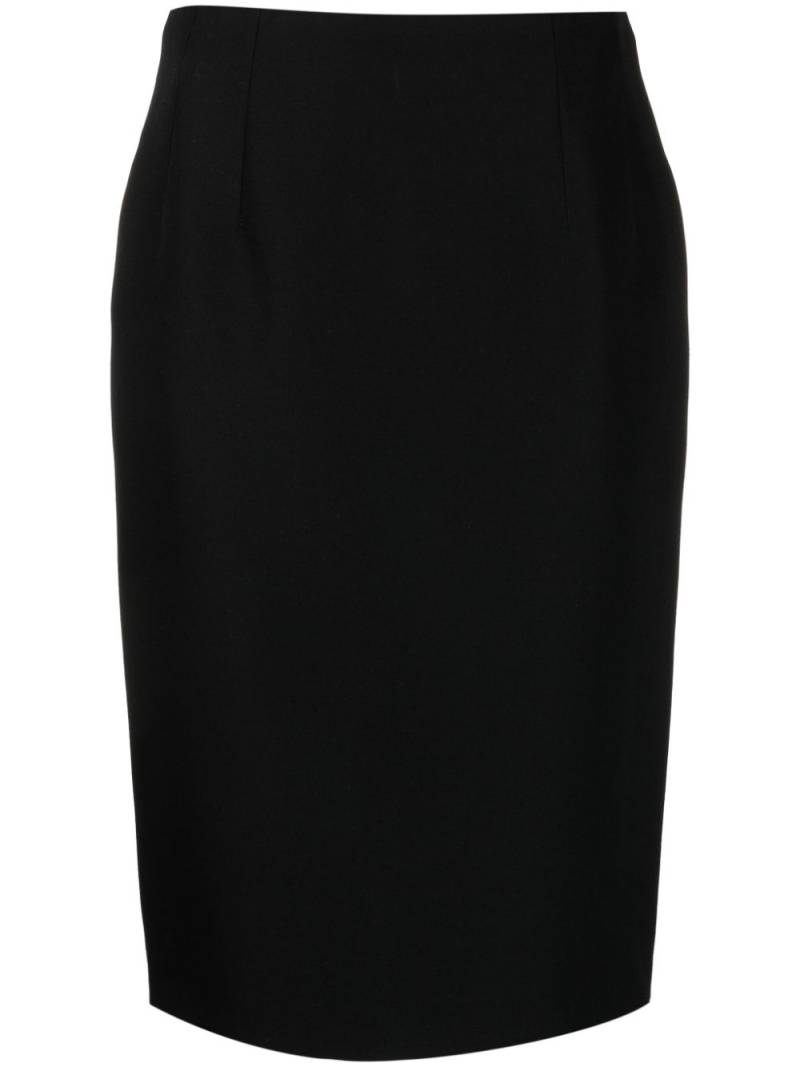 Versace wool-blend pencil midi skirt - Black von Versace