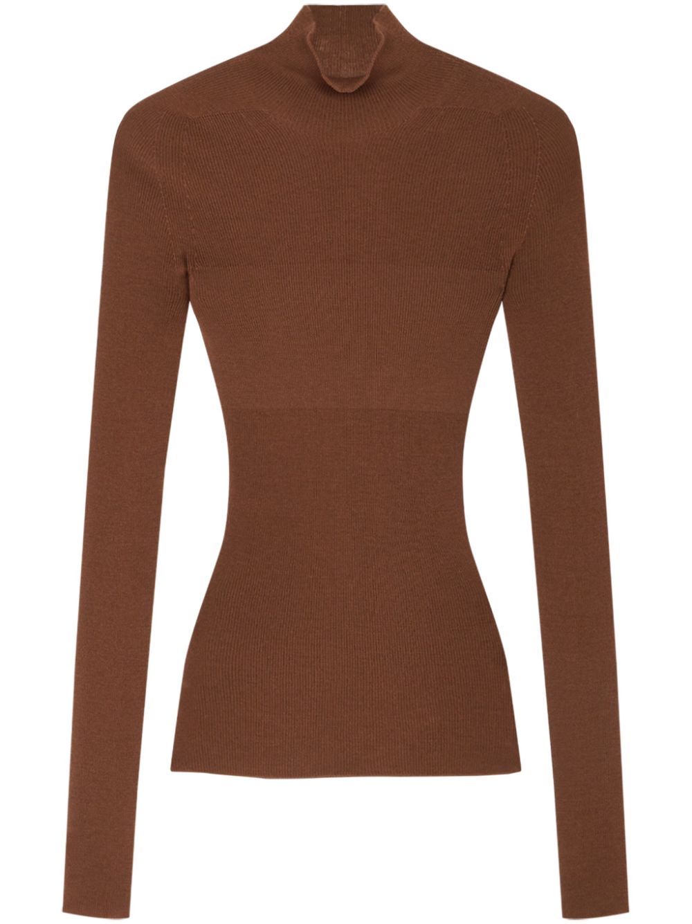 Versace wool ribbed-knit top - Brown von Versace