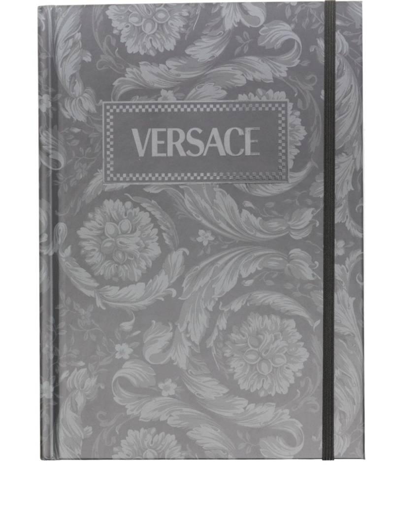 Versace x Paper on the Rocks notebook (21.5cm x 15.5cm) - Black von Versace