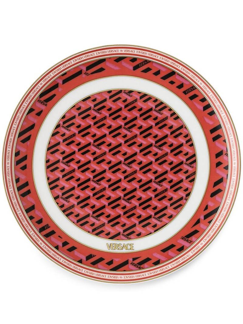 Versace x Rosenthal La Greca Signature bread plate (17cm) - Red von Versace