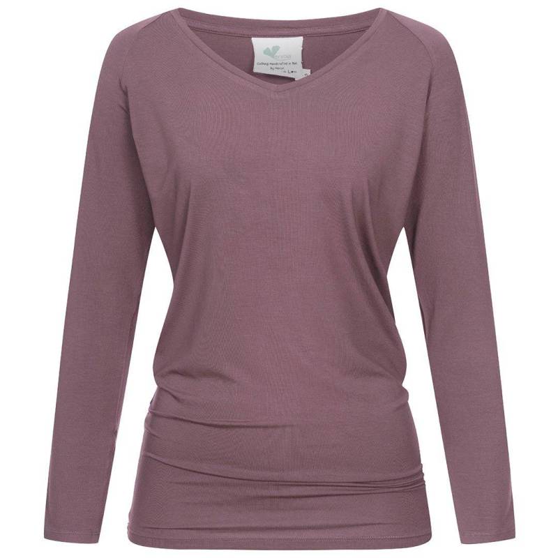 Nachhaltiges Yoga Langarm Shirt 'sleevy' Damen Brombeere M von Vervola