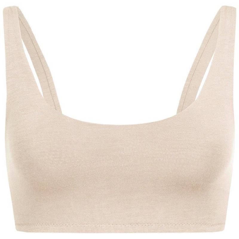 Yoga Bh 'square' Damen Creme M von Vervola