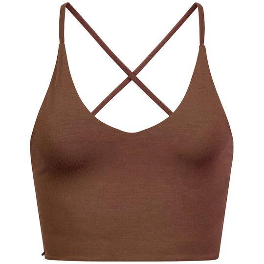 Yoga Bustier - 'linda' - Nachhaltig Und Komfortabel Damen Erdbraun M von Vervola