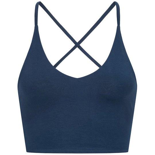 Yoga Bustier - 'linda' - Nachhaltig Und Komfortabel Damen Marine L von Vervola