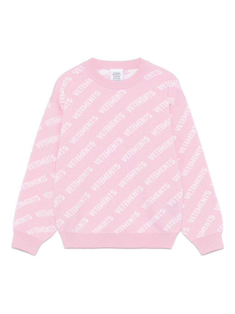 Vetements Kids logo-jacquard sweater - Pink von Vetements Kids