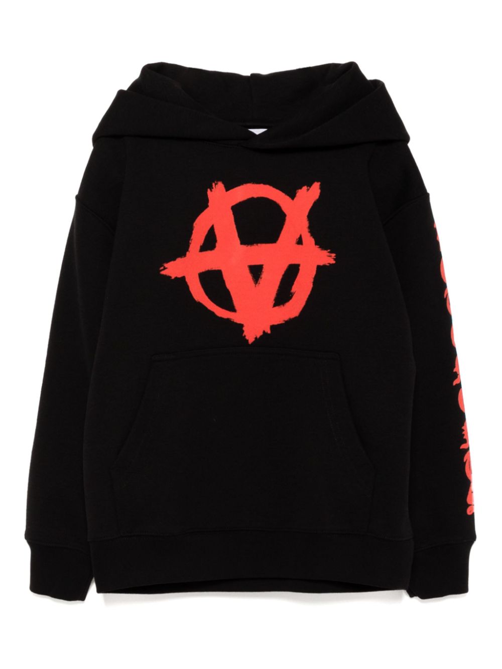 Vetements Kids logo print hoodie - Black von Vetements Kids