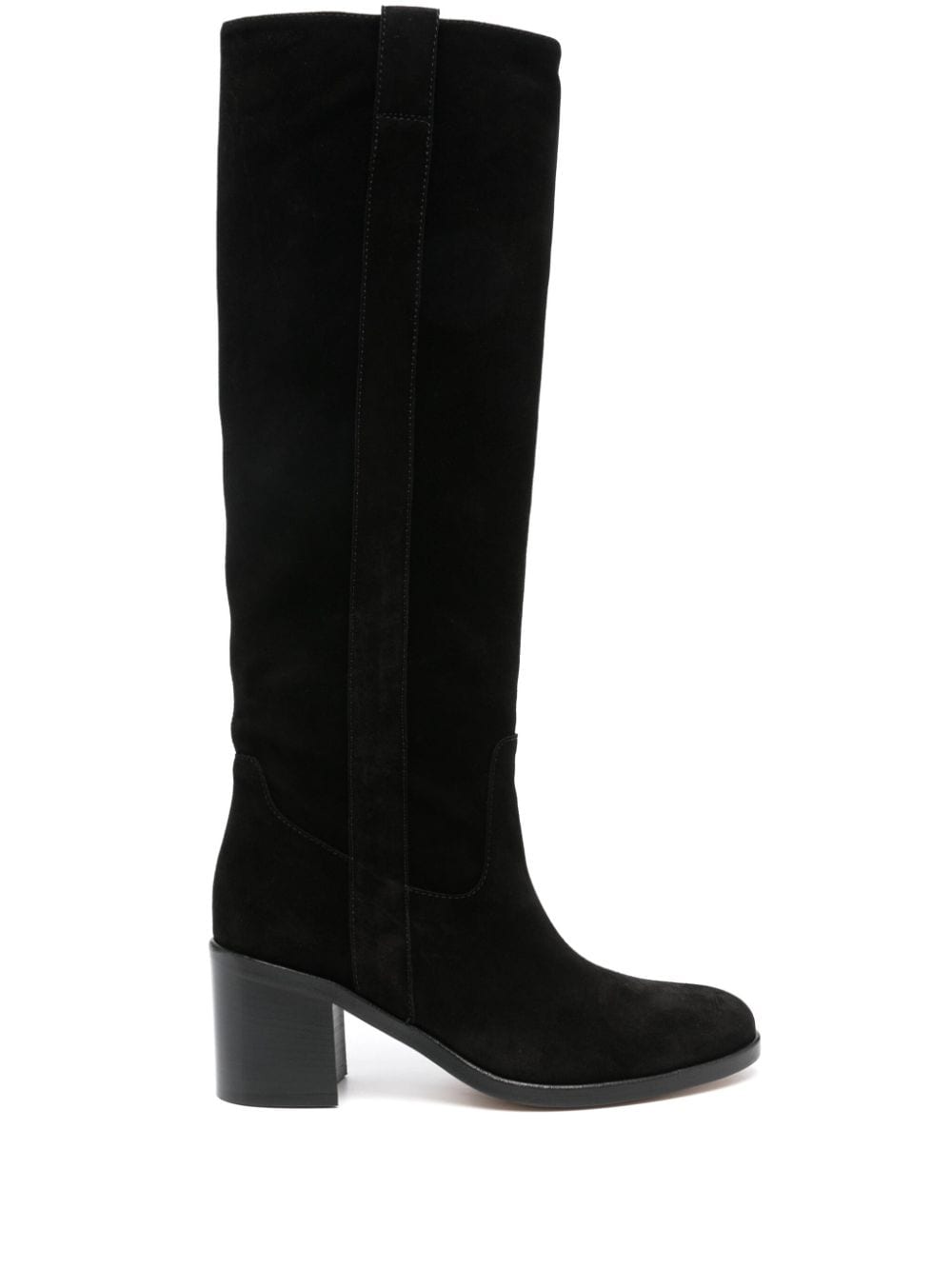 Via Roma 15 70mm suede boots - Black von Via Roma 15