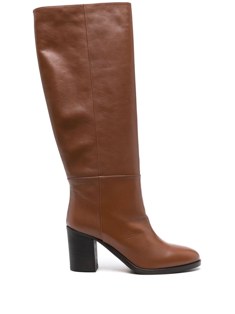 Via Roma 15 80mm leather boots - Brown von Via Roma 15