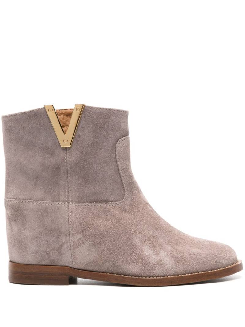 Via Roma 15 Stivale suede ankle boots - Neutrals von Via Roma 15