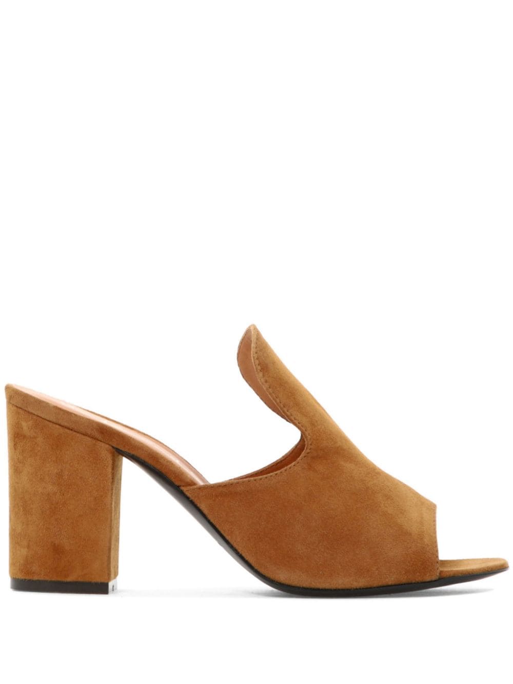 Via Roma 15 Stondato Cuoio leather mules - Brown