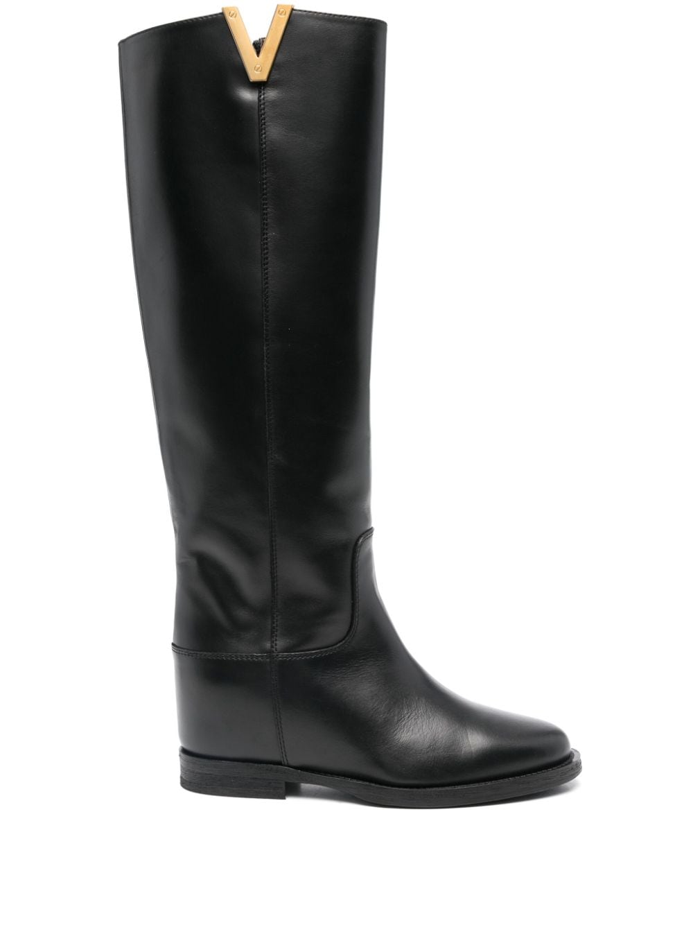 Via Roma 15 Texano leather boots - Black von Via Roma 15