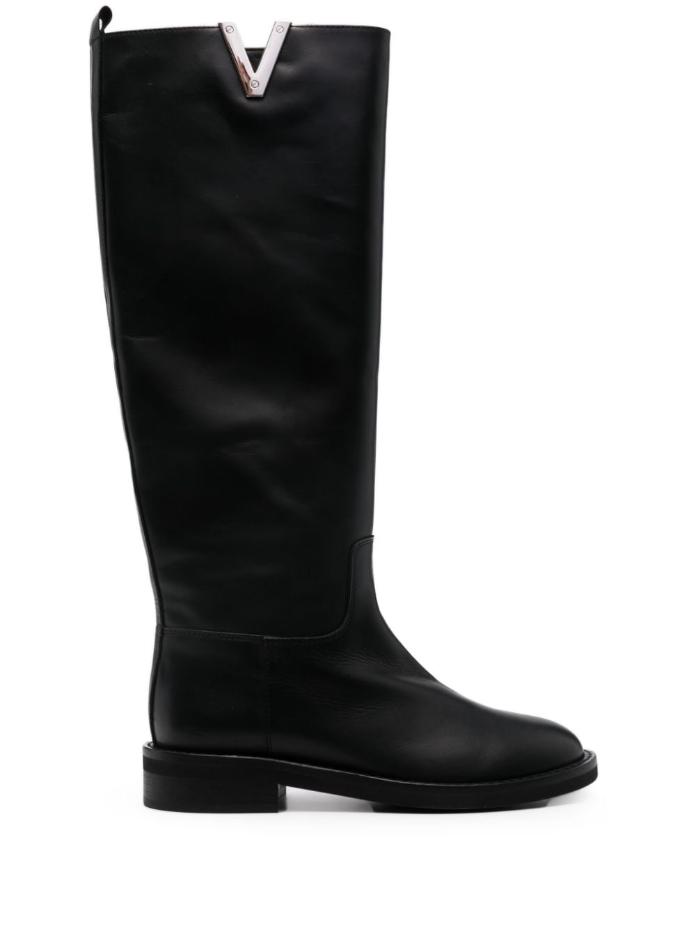 Via Roma 15 V-plaque knee-length boots - Black von Via Roma 15