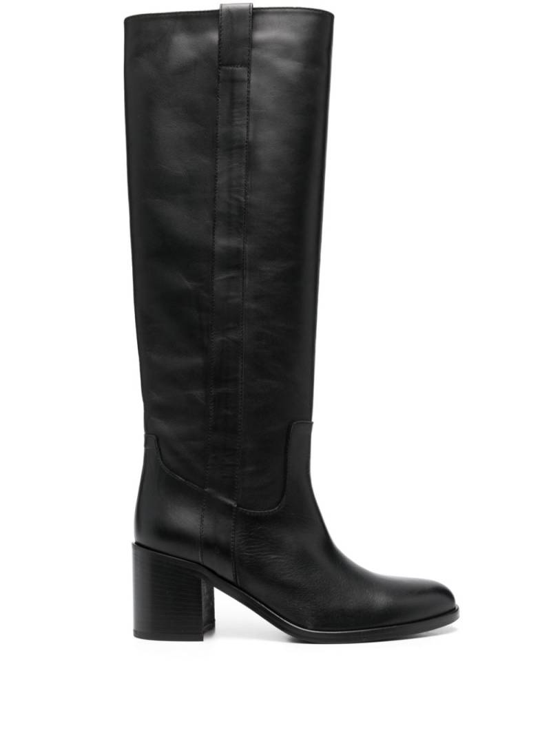 Via Roma 15 Venice 70mm leather boots - Black von Via Roma 15