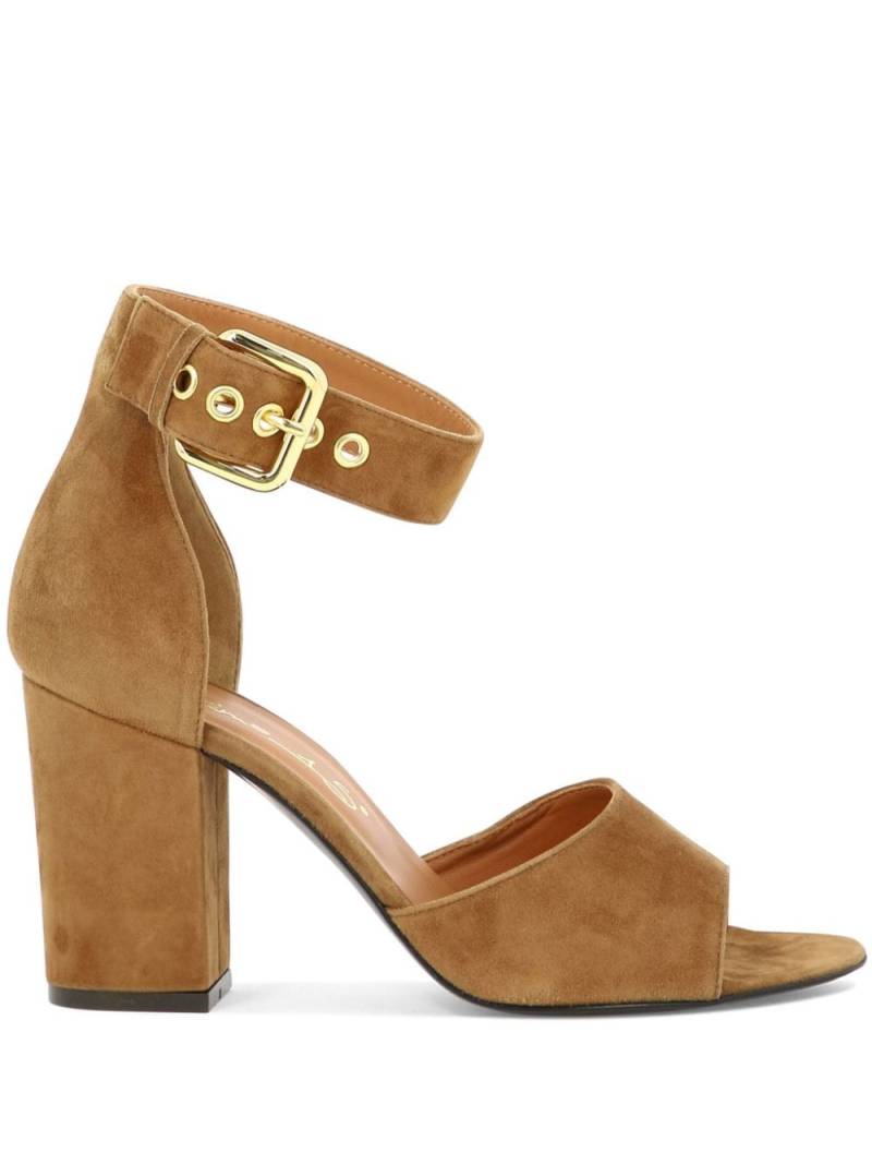 Via Roma 15 ankle strap leather sandals - Brown von Via Roma 15