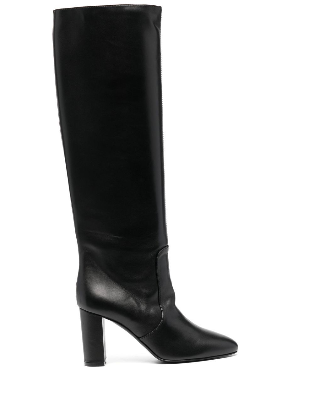 Via Roma 15 calf leather over-knee boots - Black von Via Roma 15