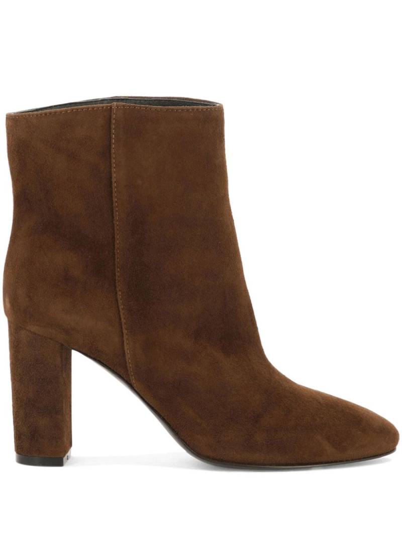 Via Roma 15 high-heel suede ankle boots - Brown von Via Roma 15