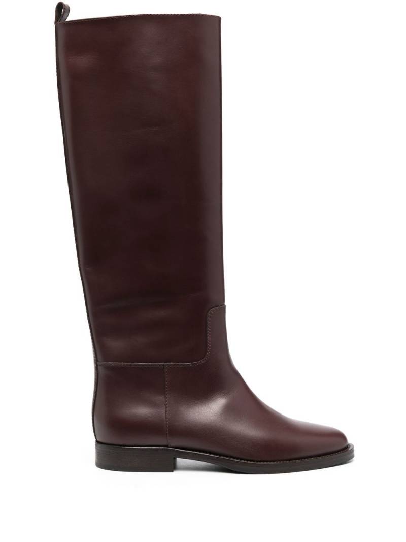 Via Roma 15 leather knee-length boots - Brown von Via Roma 15