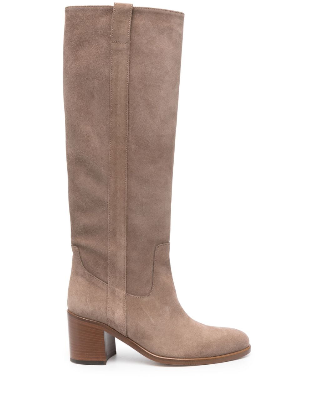 Via Roma 15 suede knee-high boots - Neutrals von Via Roma 15